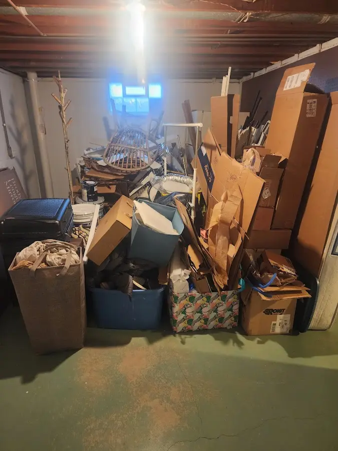 Roll-off dumpster container at job site for Roll Off Dumpster Rental in Charleston